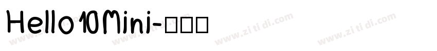 Hello Mini字体转换